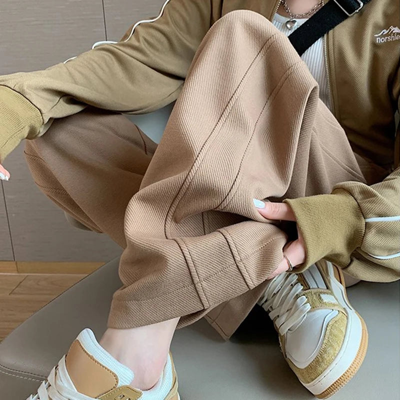 Pantalon femme taille haute – Coupe droite loose décontractée | CreaCultureUrbain 2024
