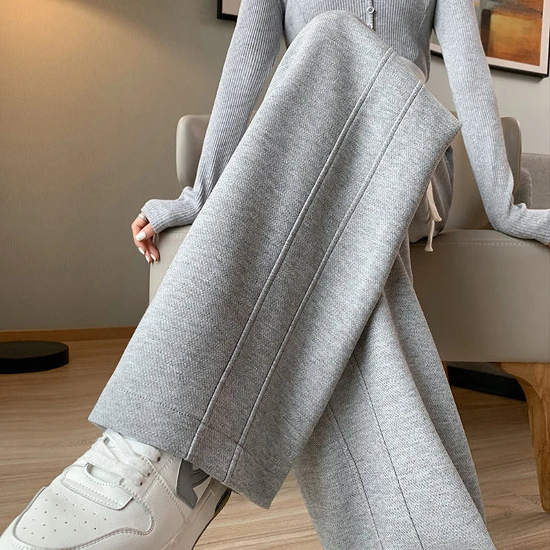 Pantalon femme taille haute – Coupe droite loose décontractée | CreaCultureUrbain 2024