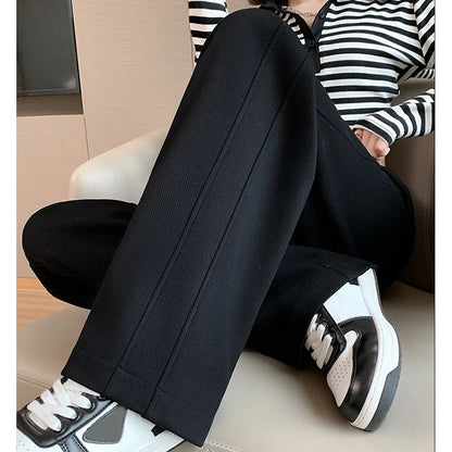 Pantalon femme taille haute – Coupe droite loose décontractée | CreaCultureUrbain 2024