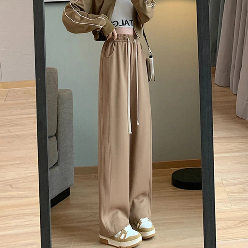 Pantalon femme taille haute – Coupe droite loose décontractée | CreaCultureUrbain 2024