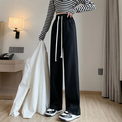 Pantalon femme taille haute – Coupe droite loose décontractée | CreaCultureUrbain 2024