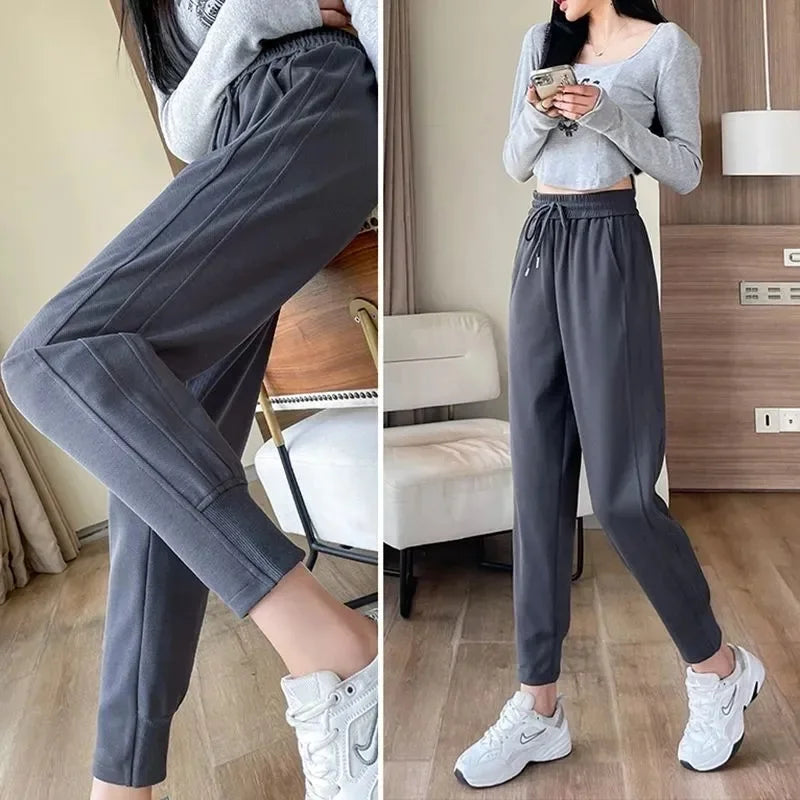 Pantalon femme en cachemire – Taille haute, coupe droite loose | Automne Hiver CreaCultureUrbain