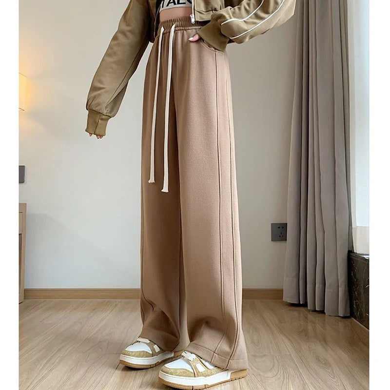 Pantalon femme taille haute – Coupe droite loose décontractée | CreaCultureUrbain 2024