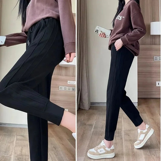 Pantalon femme en cachemire – Taille haute, coupe droite loose | Automne Hiver CreaCultureUrbain