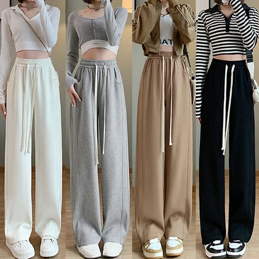 Pantalon femme taille haute – Coupe droite loose décontractée | CreaCultureUrbain 2024