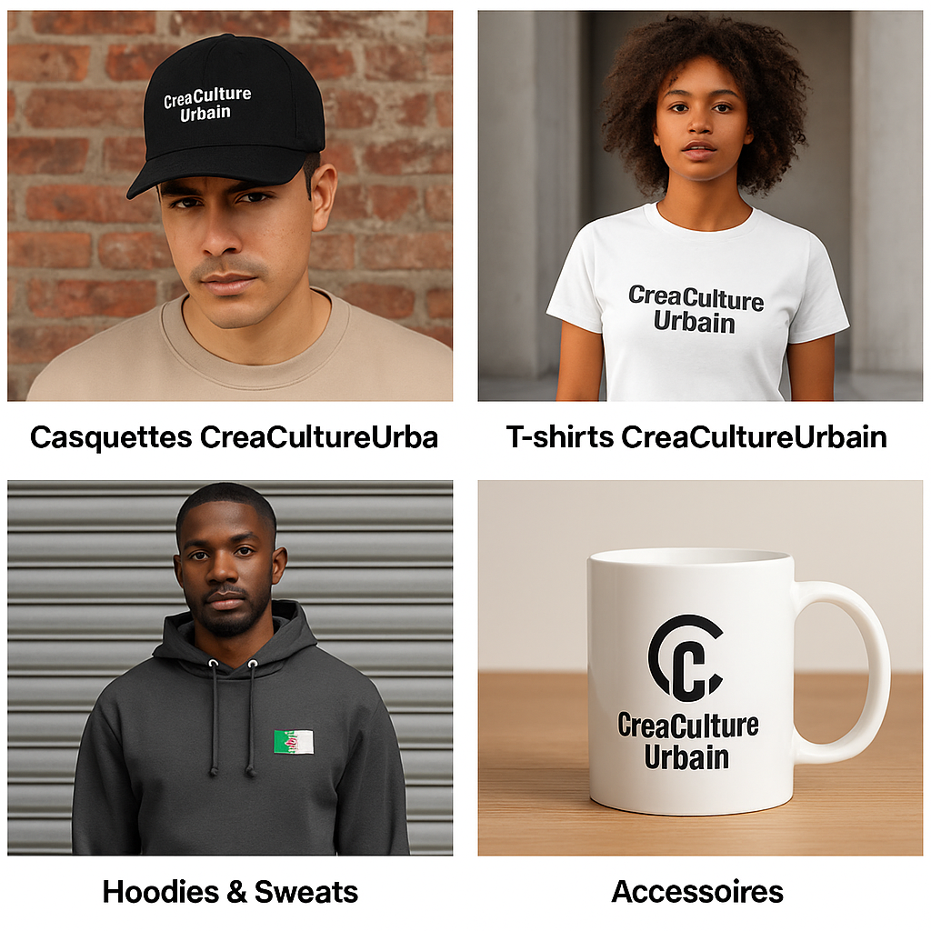 CreaCultureUrbain – Casquettes, T-shirts, Hoodies et Accessoires urbains